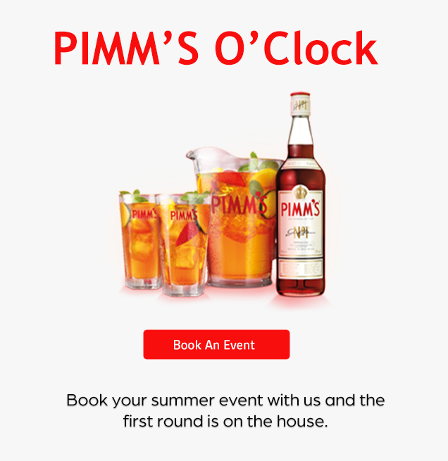 pimm's, summer emailer, pimm's bottle and drink in glasses