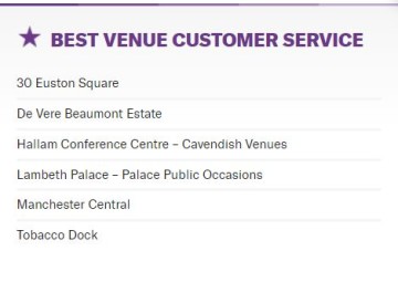 best venue customer service, hallam conference centre