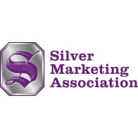 purple S in sliver shape l, purple wording, sliver marketing association logo