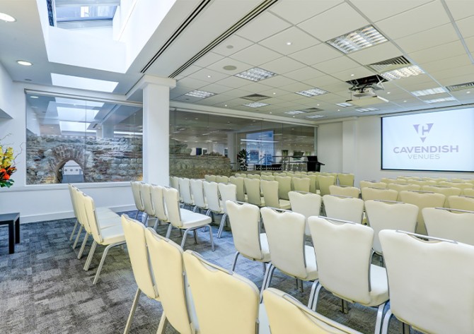 Walbrook suite, theatre layout, conference centre, top